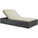 Sojourn Outdoor Patio Sunbrella® Double Chaise - Chocolate Beige - MOD2263