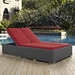 Sojourn Outdoor Patio Sunbrella® Double Chaise - Chocolate Red - MOD2266