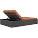 Sojourn Outdoor Patio Sunbrella® Double Chaise - Chocolate Tuscan - MOD2267