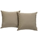 Convene Two Piece Outdoor Patio Pillow Set - Mocha - MOD2292