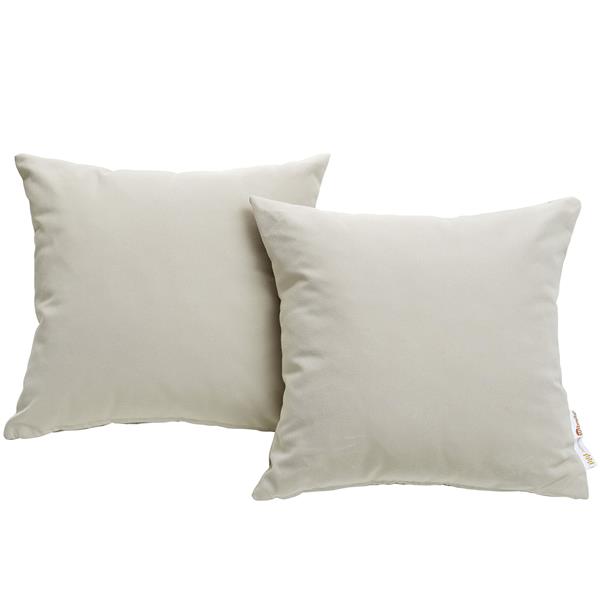 Summon 2 Piece Outdoor Patio Sunbrella® Pillow Set - Beige 