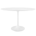 Lippa 48" Oval Wood Top Dining Table - White
