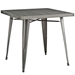 Alacrity Square Metal Dining Table - Gunmetal - MOD2323