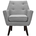 Posit Upholstered Fabric Armchair - Light Gray - MOD2407