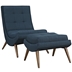 Ramp Upholstered Fabric Lounge Chair Set - Azure