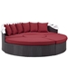 Convene Canopy Outdoor Patio Daybed - Espresso Red Style A - MOD2619