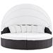 Convene Canopy Outdoor Patio Daybed - Espresso White Style A - MOD2621