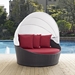 Convene Canopy Outdoor Patio Daybed - Espresso Red Style B - MOD2625