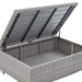 Conway Sunbrella® Outdoor Patio Wicker Rattan 4-Piece Furniture Set B - Light Gray Gray - MOD2661