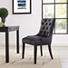Regent Tufted Faux Leather Dining Chair - Black - MOD2761