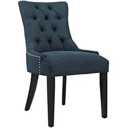 Regent Tufted Fabric Dining Side Chair - Azure 