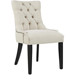 Regent Tufted Fabric Dining Side Chair - Beige 