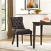 Regent Tufted Fabric Dining Side Chair - Brown - MOD2765