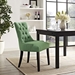 Regent Tufted Fabric Dining Side Chair - Kelly Green - MOD2767