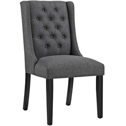 Baronet Fabric Dining Chair - Gray 