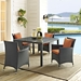 Sojourn 4 Piece Outdoor Patio Sunbrella® Dining Set - Canvas Tuscan - MOD2842
