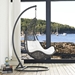 Abate Outdoor Patio Swing Chair With Stand - Gray White - MOD2905