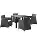 Junction 5 Piece Outdoor Patio Dining Set A - Brown White - MOD3115