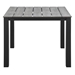Maine 40" Outdoor Patio Dining Table - Brown Gray Style B - MOD3153