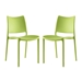 Hipster Dining Side Chair Set of 2 - Green - MOD3197