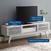 Render 59 Inch TV Stand - White - MOD3372