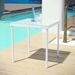 Harmony Outdoor Patio Aluminum Side Table - White - MOD3501
