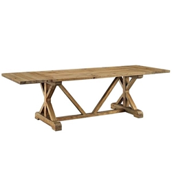 Den Extendable Wood Dining Table - Brown 
