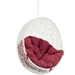 Hide Outdoor Patio Swing Chair Without Stand - White Red - MOD3625