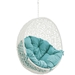 Hide Outdoor Patio Swing Chair Without Stand - White Turquoise - MOD3626