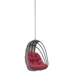 Whisk Outdoor Patio Swing Chair Without Stand - Red 