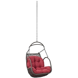 Arbor Outdoor Patio Swing Chair Without Stand - Red 