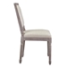 Court Vintage French Upholstered Fabric Dining Side Chair - Beige - MOD3669