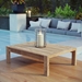 Upland Outdoor Patio Wood Coffee Table - Natural - MOD3694