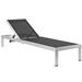 Shore Chaise with Cushions Outdoor Patio Aluminum Set of 6 - Silver Gray - MOD3774