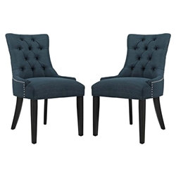 Regent Dining Side Chair Fabric Set of 2 - Azure 