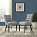 Regent Dining Side Chair Fabric Set of 2 - Light Gray - MOD3802