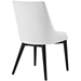 Viscount Dining Side Chair Vinyl Set of 2 - White - MOD3807