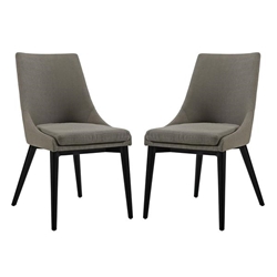 Viscount Dining Side Chair Fabric Set of 2 - Granite 