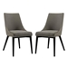 Viscount Dining Side Chair Fabric Set of 2 - Granite - MOD3811