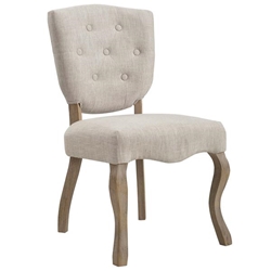 Array Vintage French Upholstered Dining Side Chair - Beige 