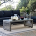 Aura Rattan Outdoor Patio Coffee Table - Gray - MOD4076