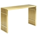 Gridiron Stainless Steel Console Table - Gold - MOD4309