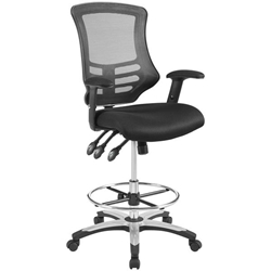 Calibrate Mesh Drafting Chair - Black 