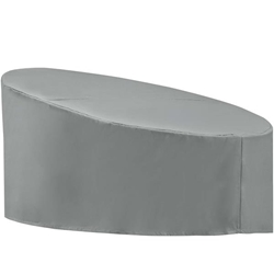 Immerse Siesta and Convene Canopy Daybed Outdoor Patio Furniture Cover - Gray 