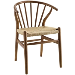 Flourish Spindle Wood Dining Side Chair - Walnut 