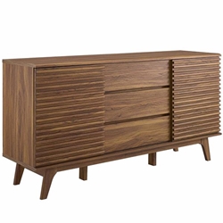 Render 63" Sideboard Buffet Table or TV Stand - Walnut 