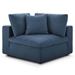 Commix Down Filled Overstuffed 8 Piece Sectional Sofa Set - Azure - MOD4863