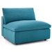 Commix Down Filled Overstuffed 8 Piece Sectional Sofa Set - Teal - MOD4866