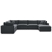 Commix Down Filled Overstuffed 7 Piece Sectional Sofa Set - Gray - MOD4870