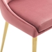 Viscount Modern Accent Performance Velvet Dining Chair - Dusty Rose - MOD5014
